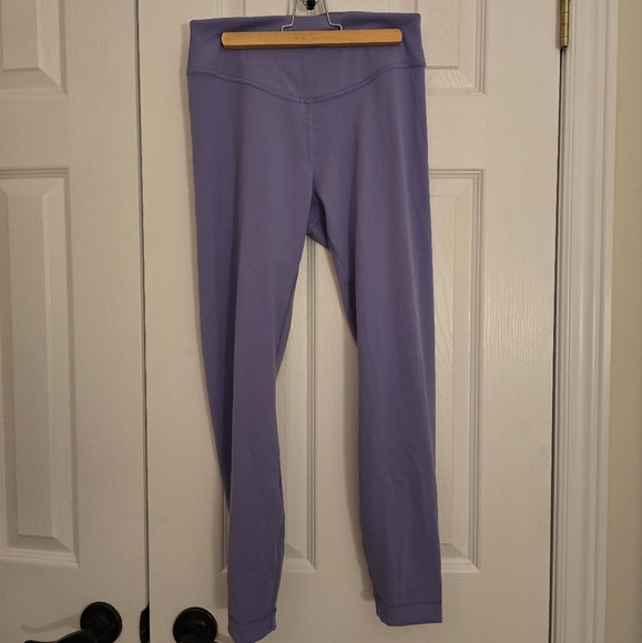 Women's Lavender High-Waisted Leggings - Picture 3 of 7